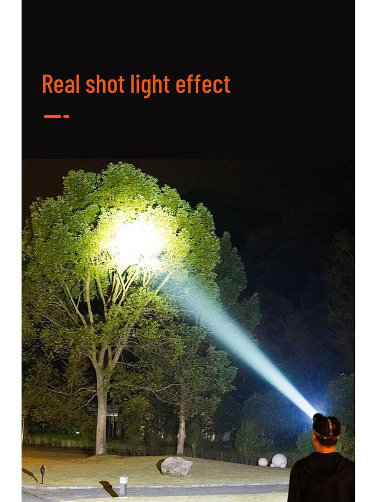 Rechargeable LED Headlamp: Super Bright, Long-Lasting Battery for Outdoor Night Fishing or Mining