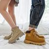 3070 Big Yellow Boots New Tooling Desert Short Boots Couple British Functional Bumblebee Thick-soled Heightening Martin Boots