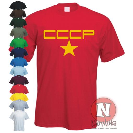Cccp Camiseta Estilo Retro Urss Comunista Ruso Frío Guerra Logo Russia Moscú
