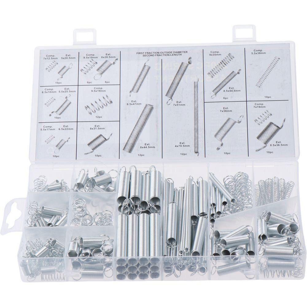 200PCS Mixed Size Compression Spring Kit Stainless Steel Boxed Assortment Spring Set DIY Accessories Repair Tool