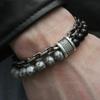 Retro Beaded Bracelet Iron Chain Bracelet Men's Bracelet