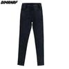 DIMANAF Plus Size Women Jeans Winter Pants Denim Pencil Female Elastic Basic Blue High Waist Trousers Oversize Fashion New Pants 4XL 5XL