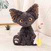 Peluche Carino Gatto Devon Nero Cuscino Decorativo Gatto Nero Riccio Cachi Bambola Pelo Lungo Animali di Peluche Regalo Festivo Per Bambini Compleanno