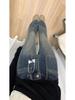 Retro High-Waisted Flare Jeans for Women - Plus Velvet, Autumn/Winter, Pear-Shaped Figure Slimming Pants