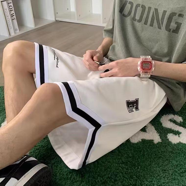 Tide Men's 2024 Summer Casual Loose Fit Solid Color Shorts
