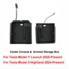 For Tesla Model 3 Y Juniper Highland Launch 2025 2026 Center Console Armrest Storage Organizer USB Type-C Charger Expansion Dock