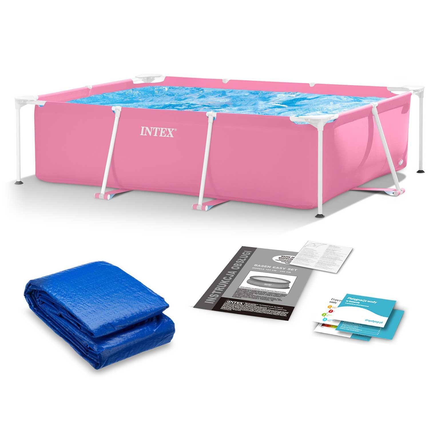 Piscina da giardino con struttura 220 x 150 x 60 cm 2 in 1 INTEX 28266