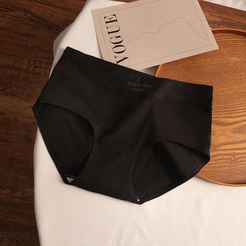 Women S Cotton Underwear Mid Waist Girl Style Antibacterial Crotch Daily Wear