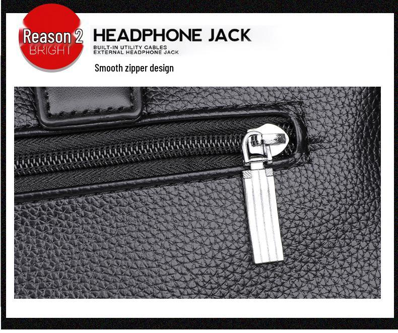 Men's Wear-Resistant Leather Laptop Briefcase - Large Capacity Crossbody/Shoulder Bag
