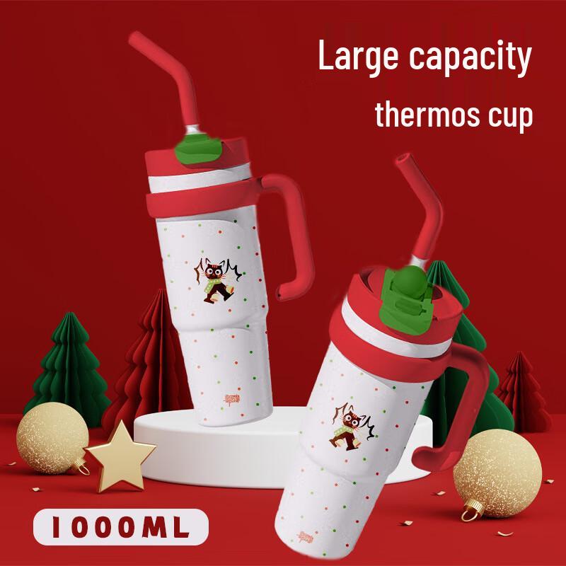 DOPINK Cat Elf 1000mL Insulated Stainless Steel Tumbler