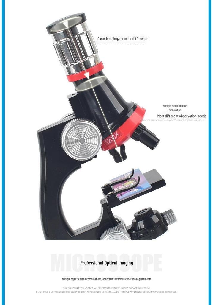 HD Biological Microscope for Kids – Educational Science Toy with High Magnification for Students