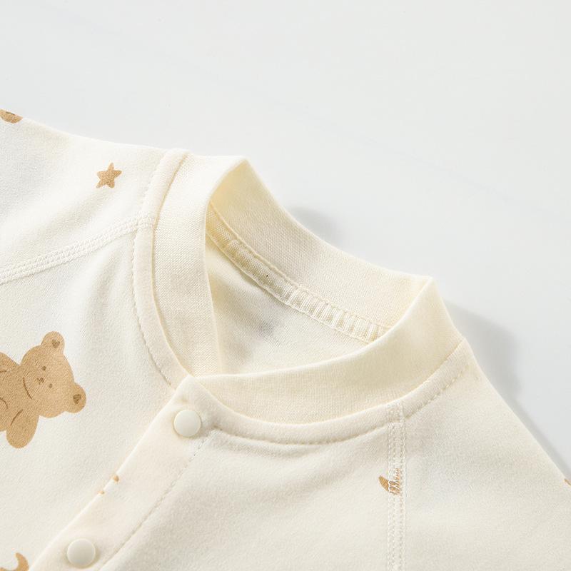 Pure Cotton Long Sleeve Baby Romper - Spring/Autumn Newborn Bodysuit & Boneless Pajamas
