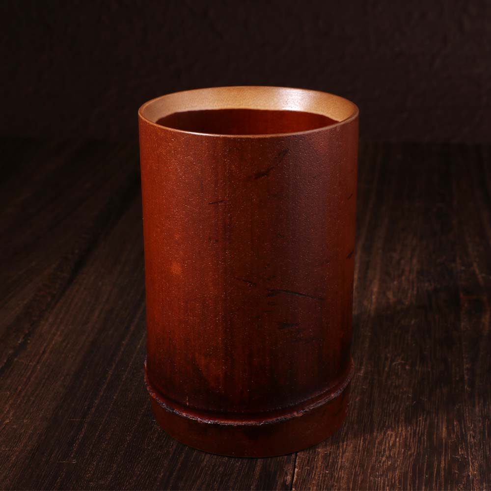 Convenient Stationery Storage Tube Classical Bamboo Stick Tube Bamboo Pen Holder  Restaurant