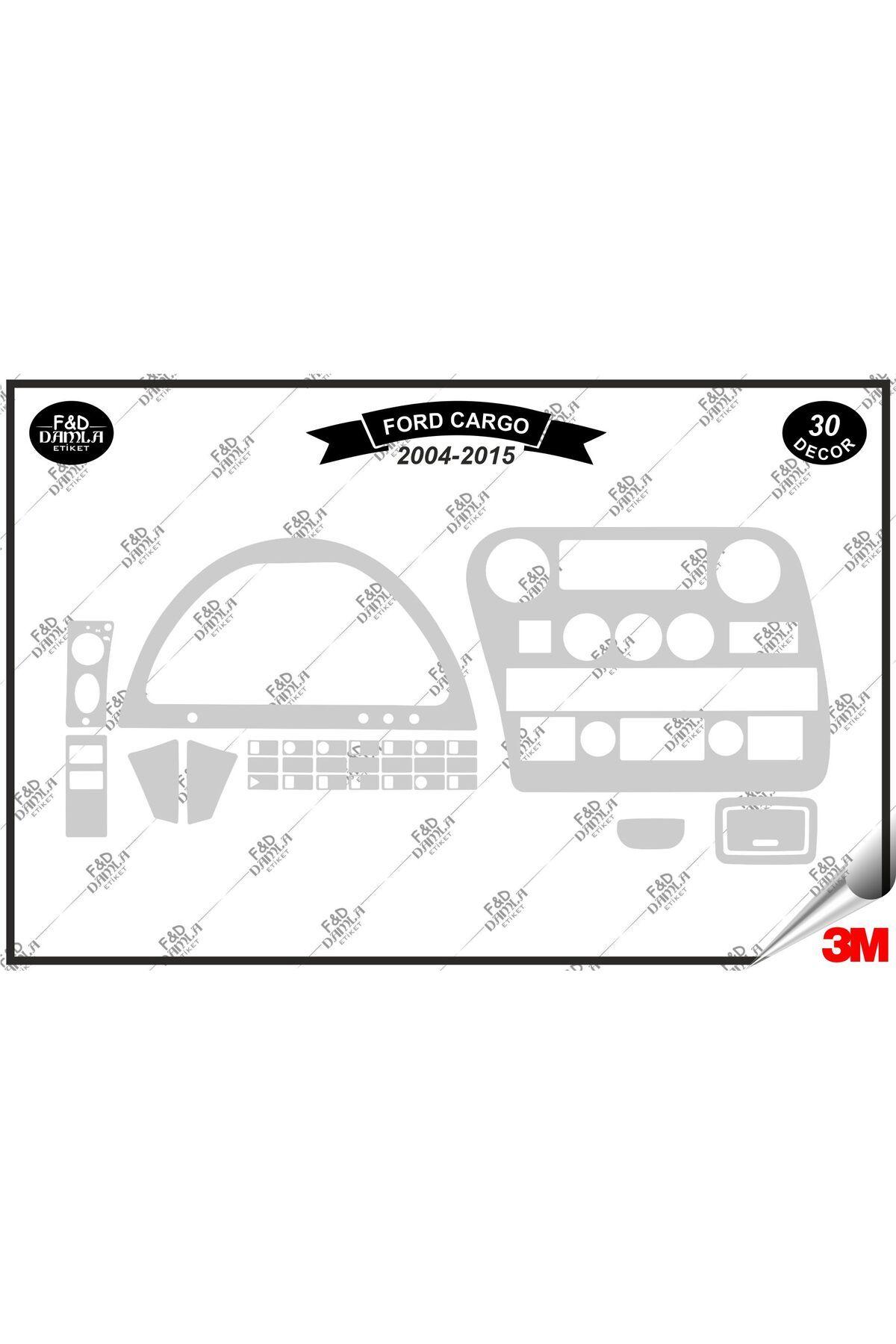 

Ford Cargo Dijital 2004-2015 Torpido Konsol Trim Göğüs Maun Kaplama Set 30 Parça Gümüş