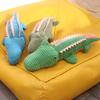 Jouet Crocodile Résistant aux Morsures pour Animaux de Compagnie Forme d'Animal Peluche Jouet Couinant Jouet en Peluche pour Animaux de Compagnie pour Chats et Chiens