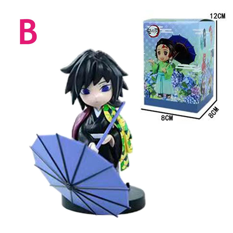 Plum Rain Series  Tanjiro Kamado Nezuko Anime Animation Figurine Creative Statue Model Ornament Surprise Present