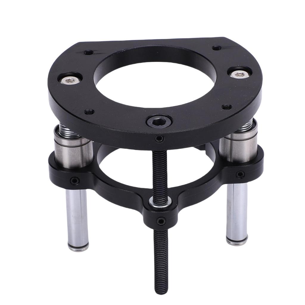 Router Lifting Base 2 Jaw Clamping Hand Crank Lift Base for 64 66mm Small Trimming Machine Slotting Chamfering Black