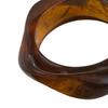 Gennemsigtig Harpiks Armbånd, Overdrevet Uregelmæssig Form Armbånd, Retro Stil Letvægts Lagdelt Armring til Smykkegave