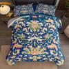 French Chinoiserie Blue Duvet Cover Set King Queen Double Full Twin Single Size Bed Linen Set
