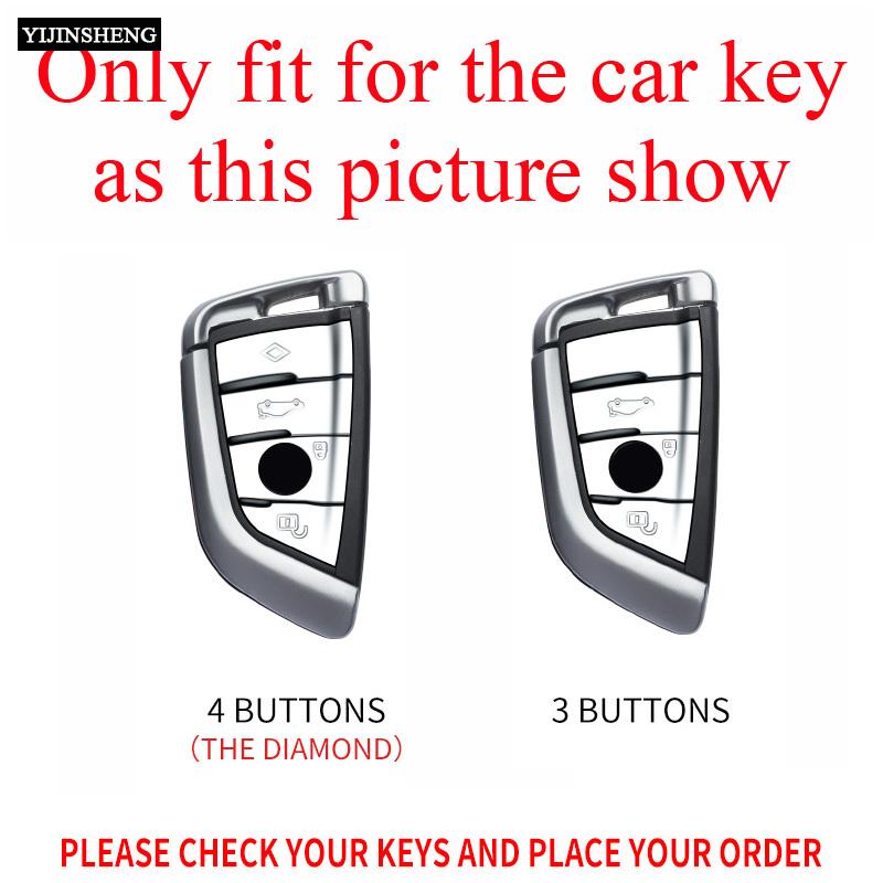 Zinc Alloy Silicone Car Rmote Key Case Cover for BMW X1 X3 X4 X5 F15 X6 F16 G30 7 Series G11 F48 F39 520 525 f30 118i 218i 320i