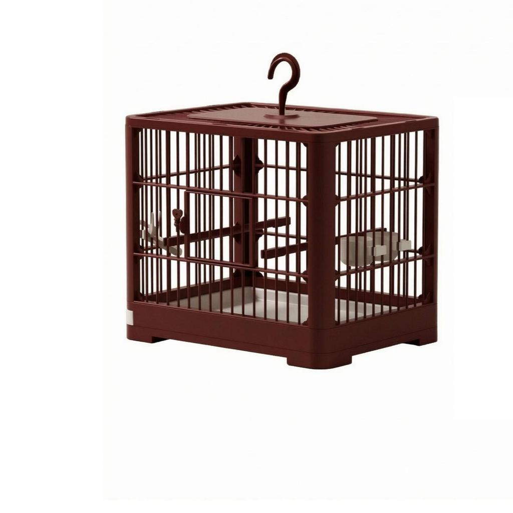 Square Bird Cage Lightweight with Slide-out Tray Lockable for Budgies