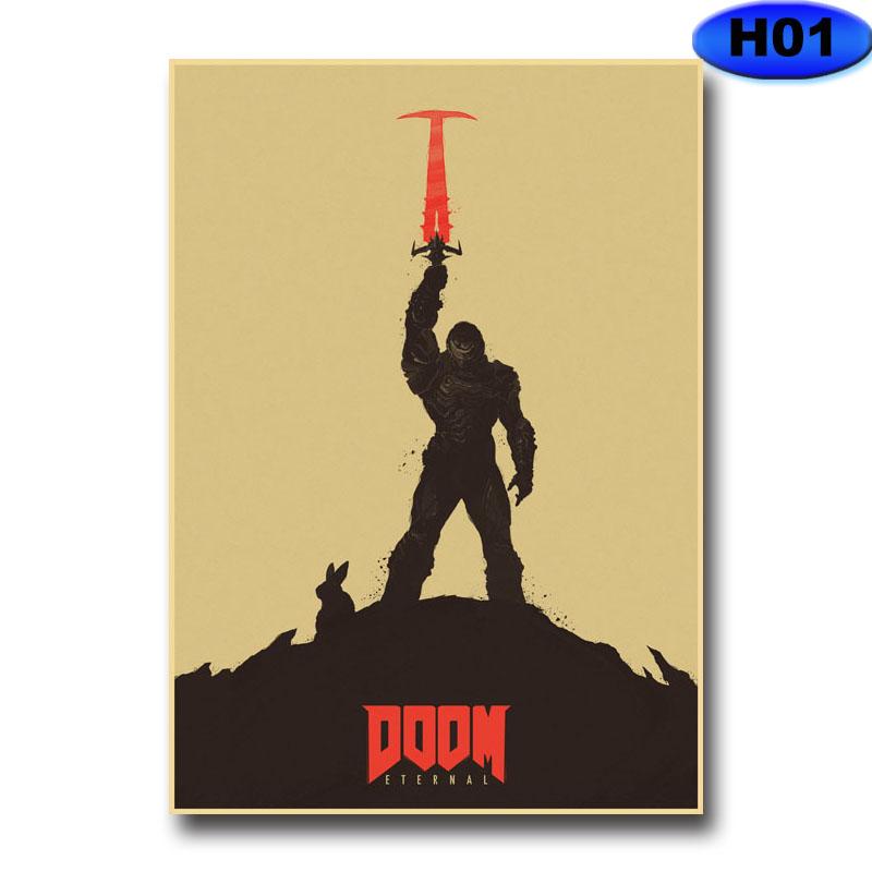 Modern heminredning Målning HD-utskrifter Videospelsaffischer Kraftpapper Vintageaffisch Väggdekor Rum Bar Café Inredning