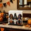 Halloween Party Tischdekorationen Holz Serviettenhalter, Geist Kürbis Schwarze Katze Zwerg Spender, Feiertags Esstisch Zubehör Gruselige Stehende Taschentücher