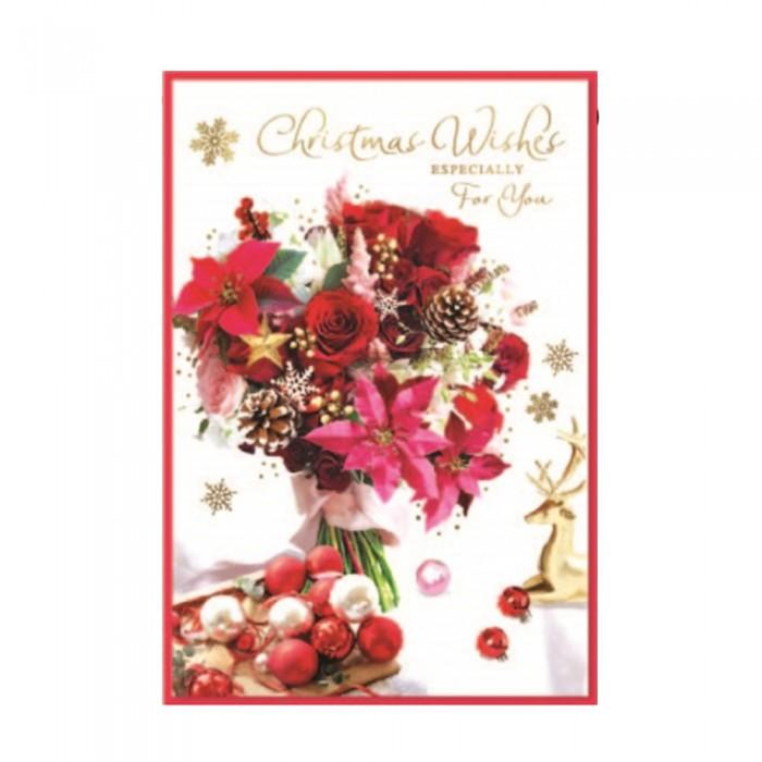 Simon Elvin Wishes Especially For you Christmas Greetings Card (Pack of 6)