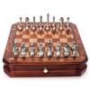 High-end Chessboard 30.5cm/12inch International Chess Set with Metal Pieces Includes 2 Additional Queens. Various Holiday Gifts.