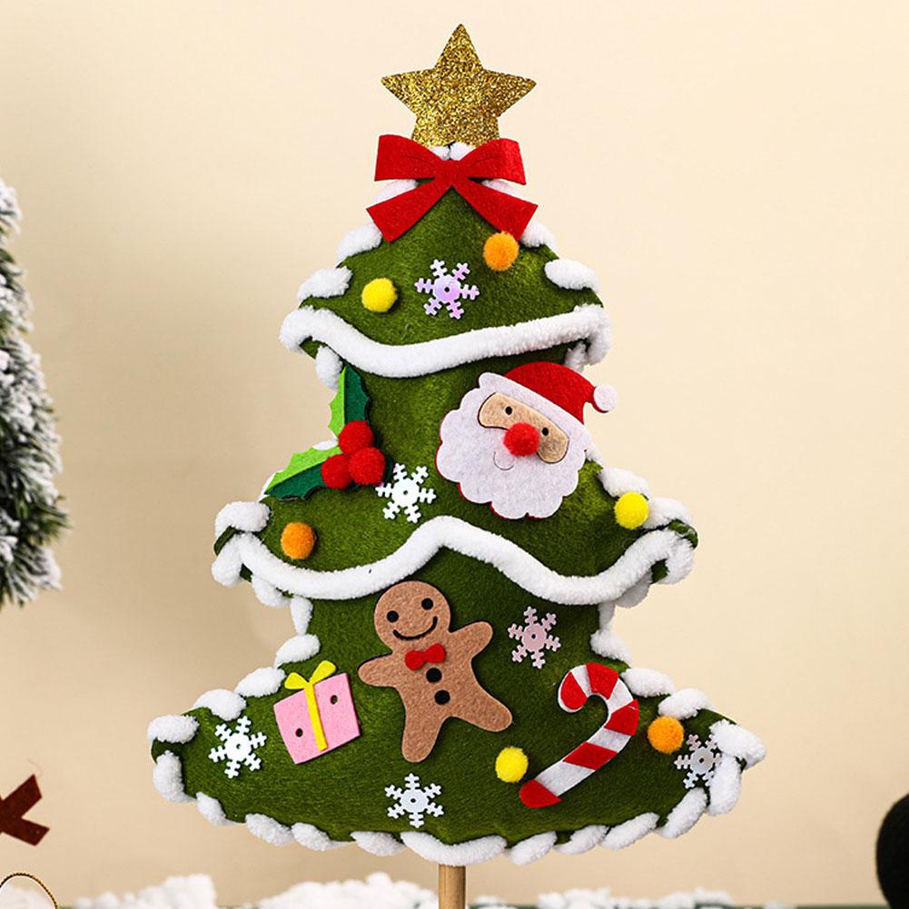 Christmas Tree DIY Material Kits for Children Non-woven Christmas Tree Christmas Decoration Ornament Navidad Noel Xmas Kids Gift