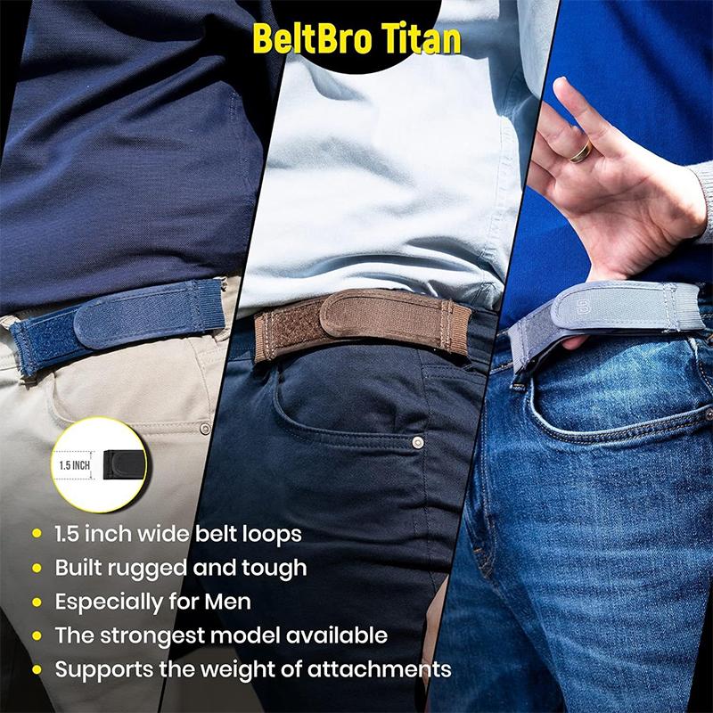 1Pcs Convenient Belt Unisex No-Buckle Elastic Belt With Adjustable Invisible Elastic Belt For Casual And Versatile Use