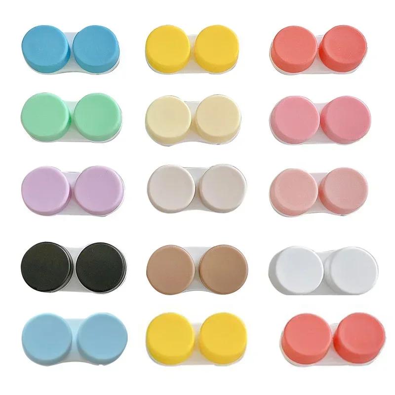 1Pcs Contact Lens L+R Cases Storage Holder Case Soaking Container Travel Accessaries Lenses Box Contact Lenses Box