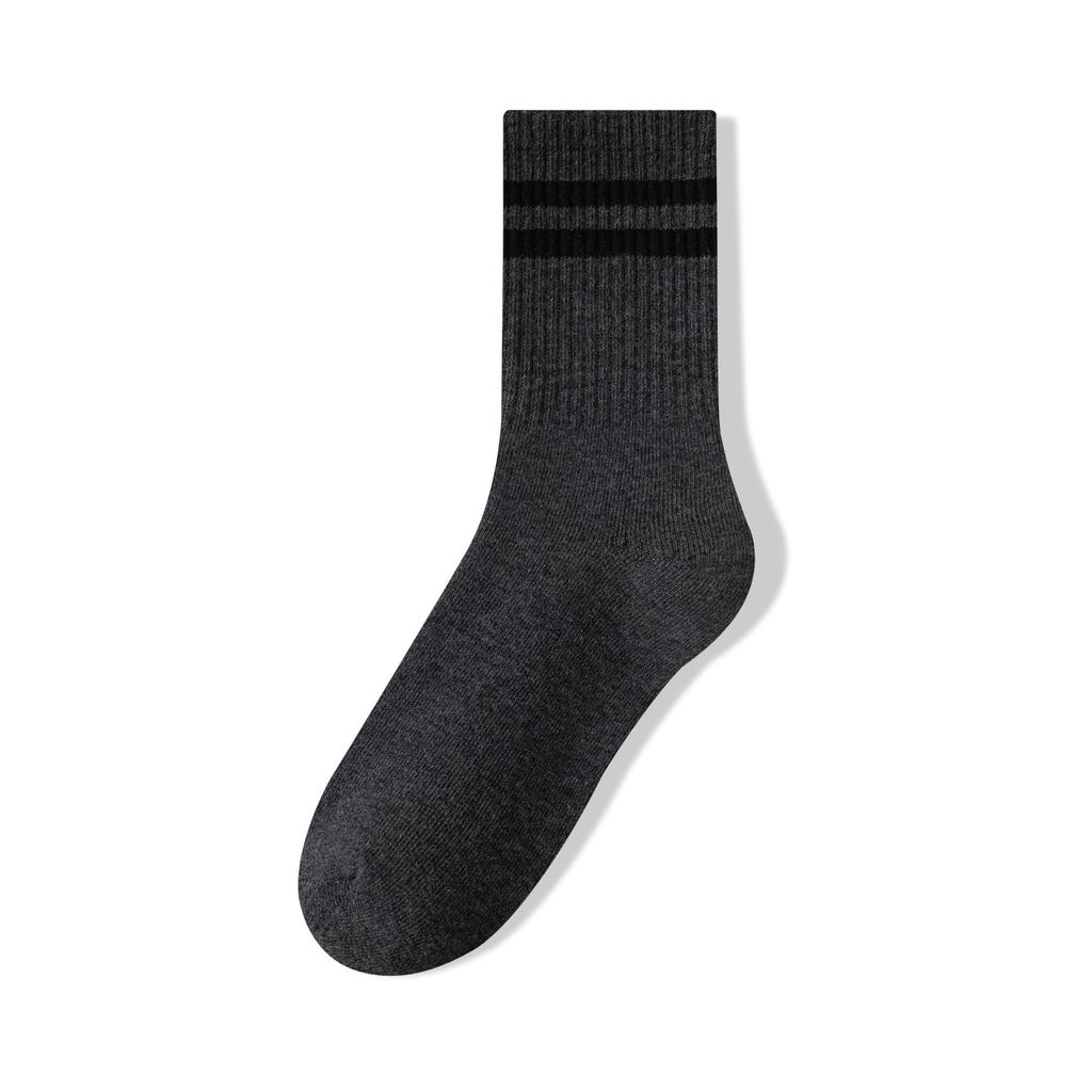 Socks - Men's Anti-Sweat and Deodorant Cotton Socks - Fashionable and Versatile Color Schemes - Double-Hook Mid-Calf Men's Socks