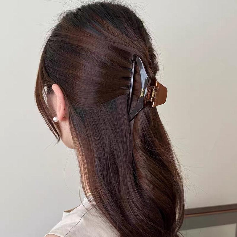 French High Quality Acetate Hollow Hair Claws For Women Girls Sweet Retro Shark Jaw Claw Clip Fashion Hair Ornament Accessories