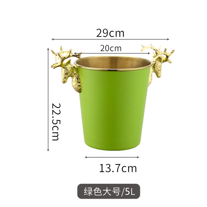 Stainless Steel Ice Bucket, Beer Cooler, Wine Utensils, Champagne Basin, Bar Accessories, Home Gathering Restaurant Decoration