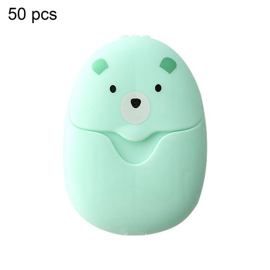 50Pcs Soap Slices Mini Portable Convenient Scented Slice Sheets Washing Hand Soap Flakes for Travel