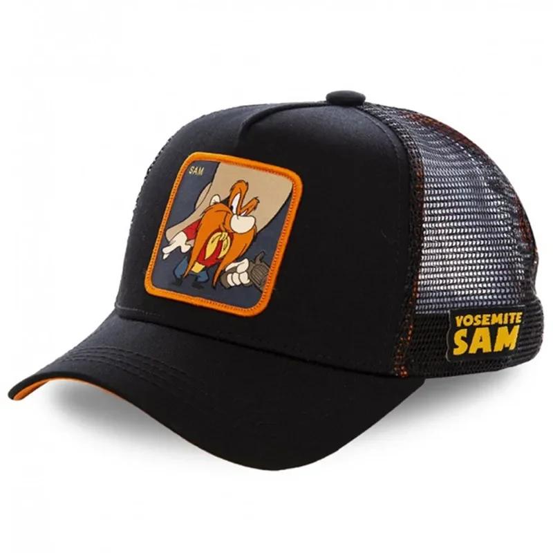 High Quality Anime Cartoon Snapback Cotton Baseball Cap Men Women Hip Hop Dad Mesh Hat Trucker Hat