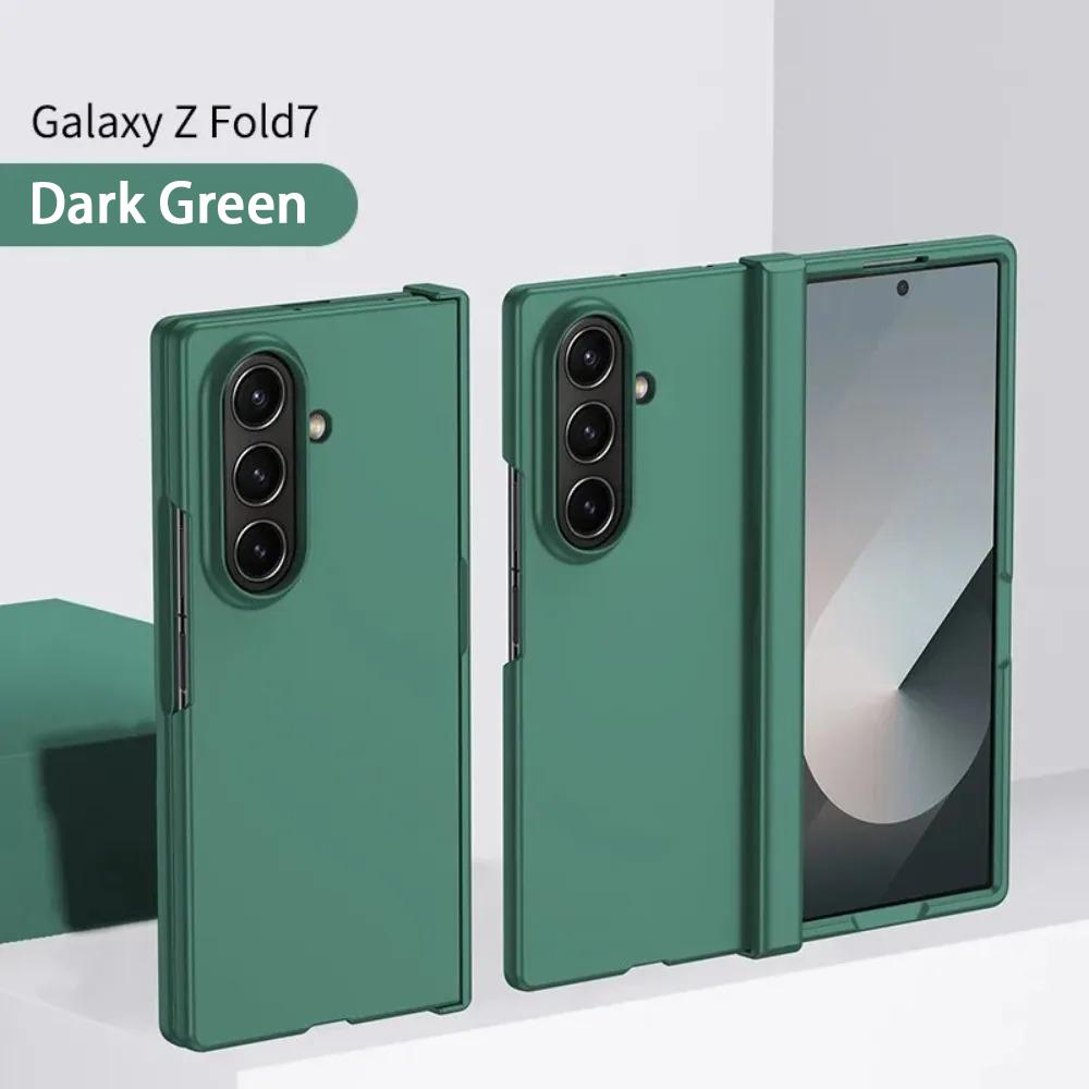 Skin Feel Slim Case for Samsung Z Fold 7 Flod 6 5 4 3 5G Zflod 5 flod4 Candy Plastic Fold Shockproof Hinge Protection Hard Cover