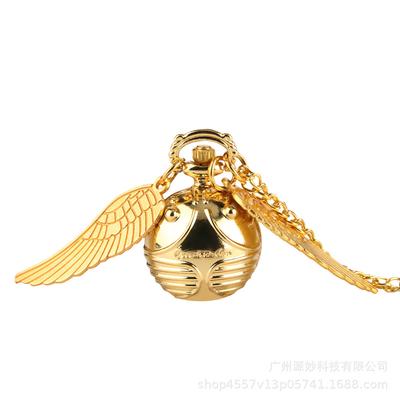Harry Potter Gold Winged Pocket Watch for Men & Women