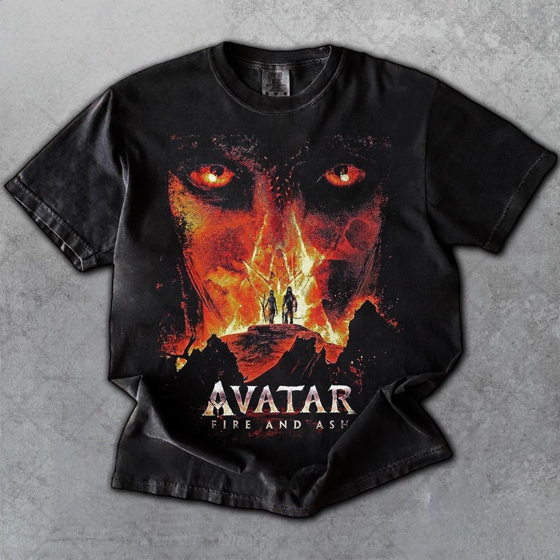 Ограниченная серия футболки Comfort Colors Avatar III, Фильм Аватар Пепел Огня для Женщин и Мужчин, Унисекс Футболка, 100% Чистый Хлопок S