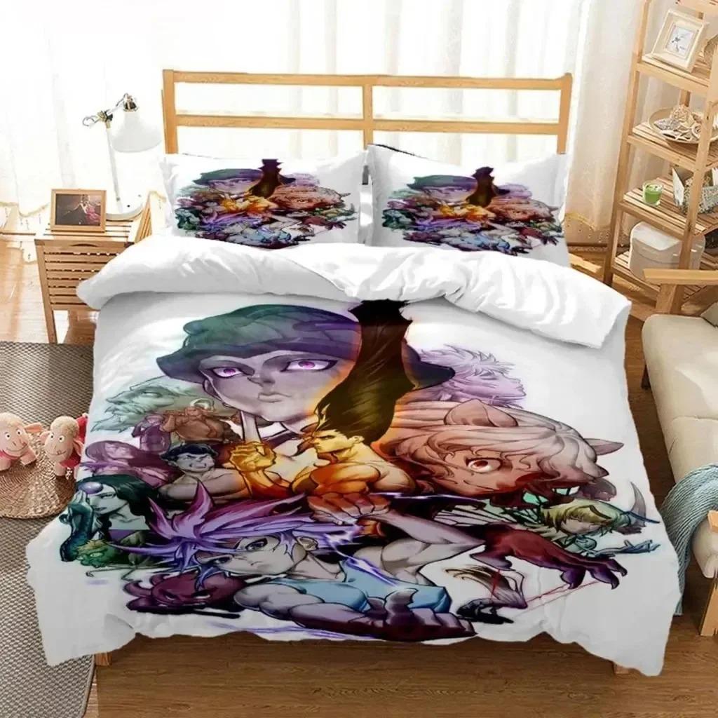 Set de lenjerie de pat Anime HUNTER HUNTER Băieți Fete Twin Queen Size Husă de pilota Față de Pernă Pat Copii Adulti Moda Textile de casaextile