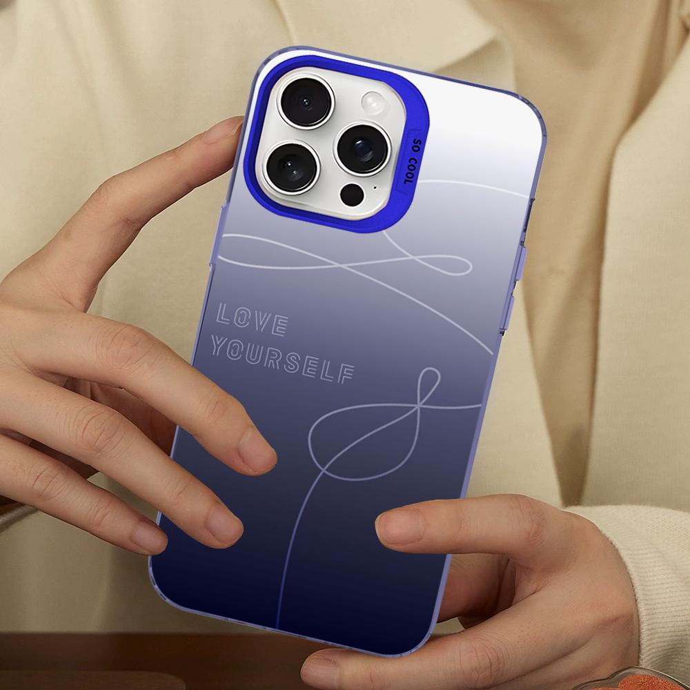 Cute Love Yourself Phone Case For IPhone 16 15 14 13 12 11 Pro Max X XR XSMAX 8 7 Plus Matte Shockproof Back Cover