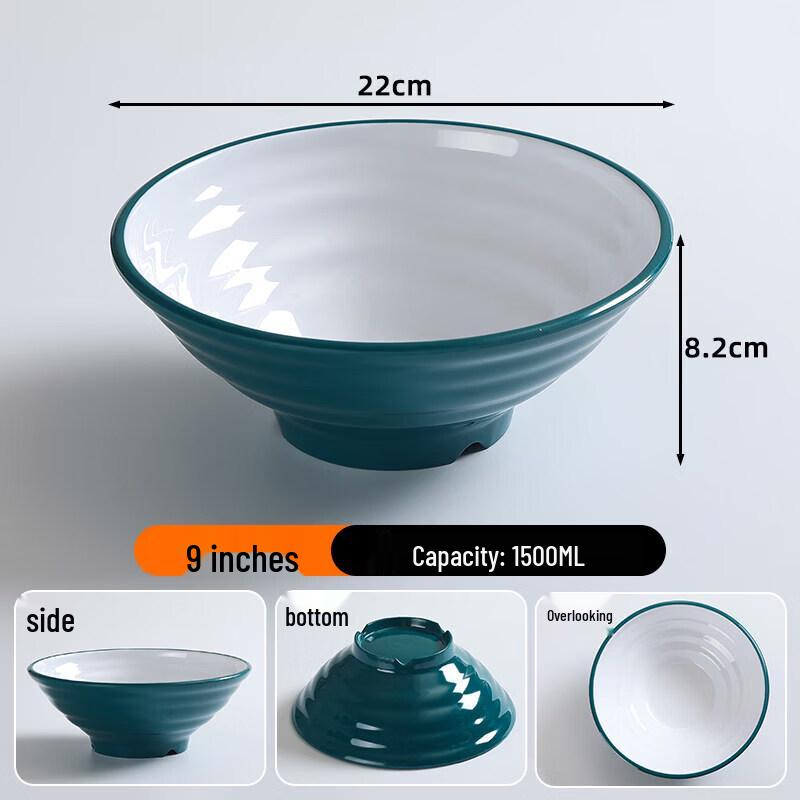 Melamine Two-Tone Restaurant Noodle Bowl