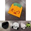 Halloween Pumpkin Skull Pattern Knit Hat With Show Eye For Winter And Fall Seasonal Wear