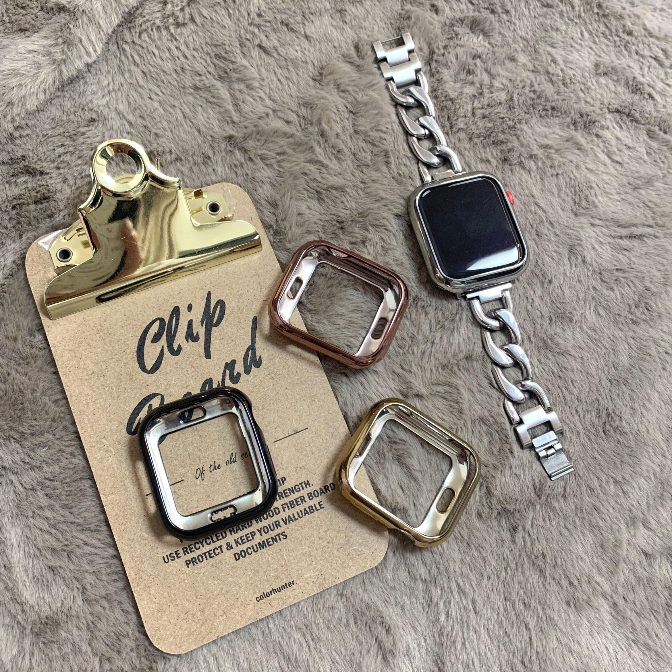 

Гальванизированный чехол для часов Apple Watch S10 - мягкий защитный чехол из ТПУ для часов, противоударный, получехол для iWatch 10/9/8/7/6/5/4/3/2/1/Se/Ultra/ultra2 42mm (Iwatch10) чёрный