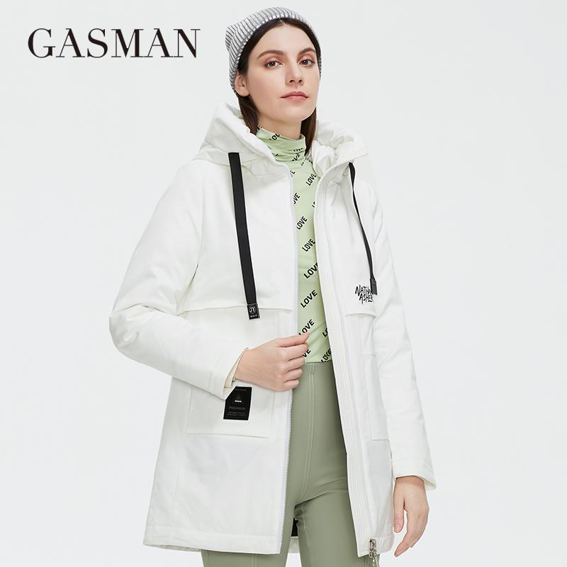 

GASMAN 2021, женская зимняя куртка, модная брендовая стеганая куртка с карманами, женская толстая дизайнерская уличная повседневная парка, Лидер продаж 81050