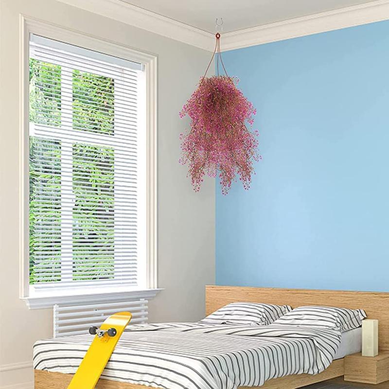 New! 1pc/2pcs Handmade Artificial Vines Indoor Outdoor Wall Hanging Faux Plant For Home Balcony Garden