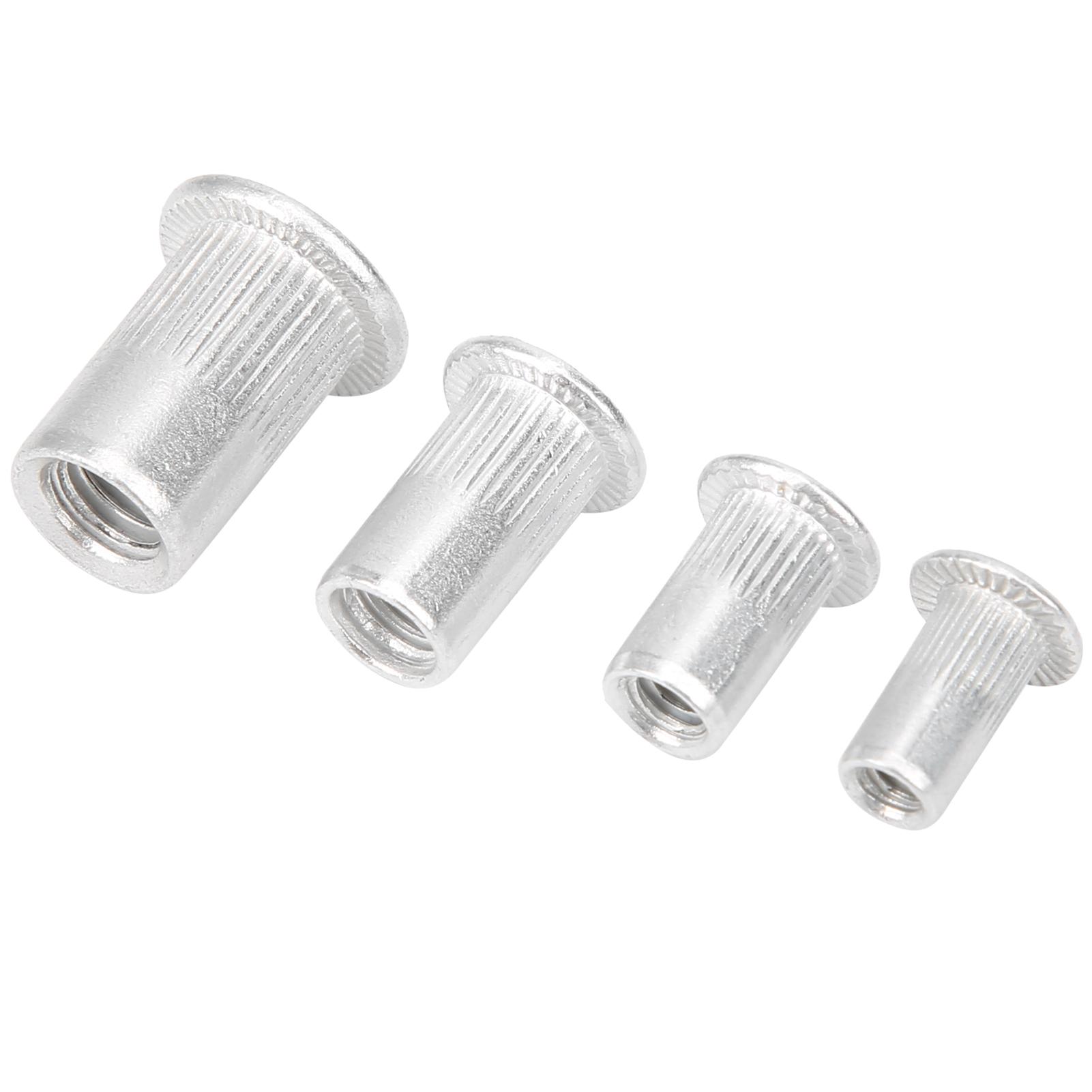 

200PCS Aluminum Rivet Insert Nut Vertical Grain M3M4M5M6 Combination Set Bag Packed