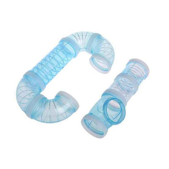 Transparent Hamster Rat Squirrel Cage Tunnel Tube Climbing Toy Small Pet Supply
