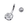 Mulheres Zircônia Cúbica Barra Umbigo Anel de Umbigo Joia de Piercing Corporal Presente